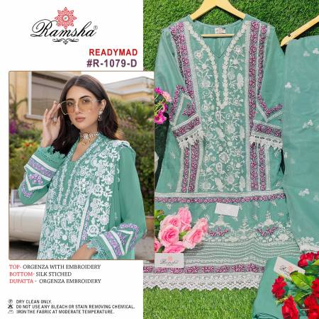 Ramsha R 1079 A To D Pakistani Readymade Suits Catalog
